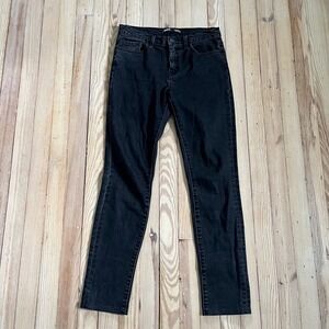 BDG Cigarette High Rise Jeans Washed Black Slim Straight 28x34 Urban Outfitters
